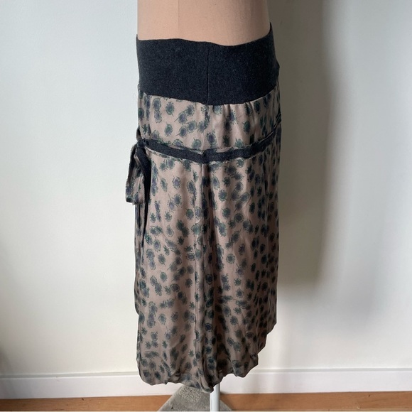 Sita Murt Cashmere Silk Viscose Floral Printed Bubble Hem Skirt EUC FR 40/US 8 - Picture 2 of 9